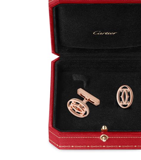 cartier double c cufflink